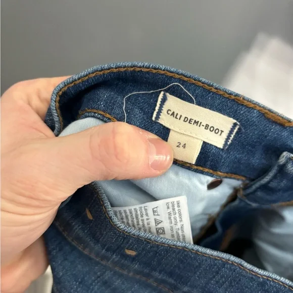 Madewell Cali Demi Boot Jeans in Fleetwood Wash Womens Size 24 - Picture 4 of 4